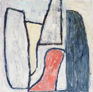 Praying Figure, Oil on Canvas, 24"x24" 2010