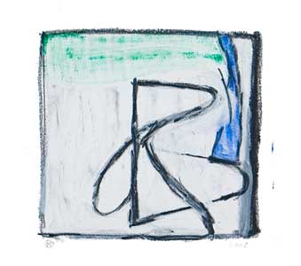 Oil Pastel and Graphite on Paper, 6"x6", 2008