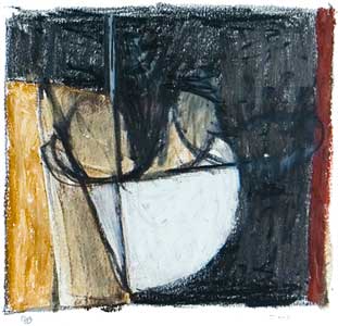 Oil Pastel and Graphite on Paper, 6"x7", 2008