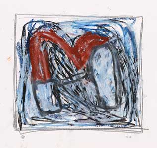 Oil Pastel on Paper, 7"x8" 2012
