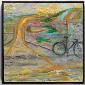 Bike at Heart Song,o/c 20"x24" 2012