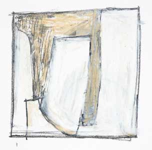 Oil Pastel and Graphite on Paper, 6"x7" 2010