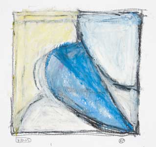 Oil Pastel and Graphite on Paper, 6"x 7" 2005