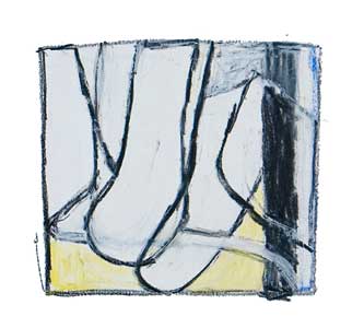 Oil Pastel and Graphite on Paper, 5"x6", 2008